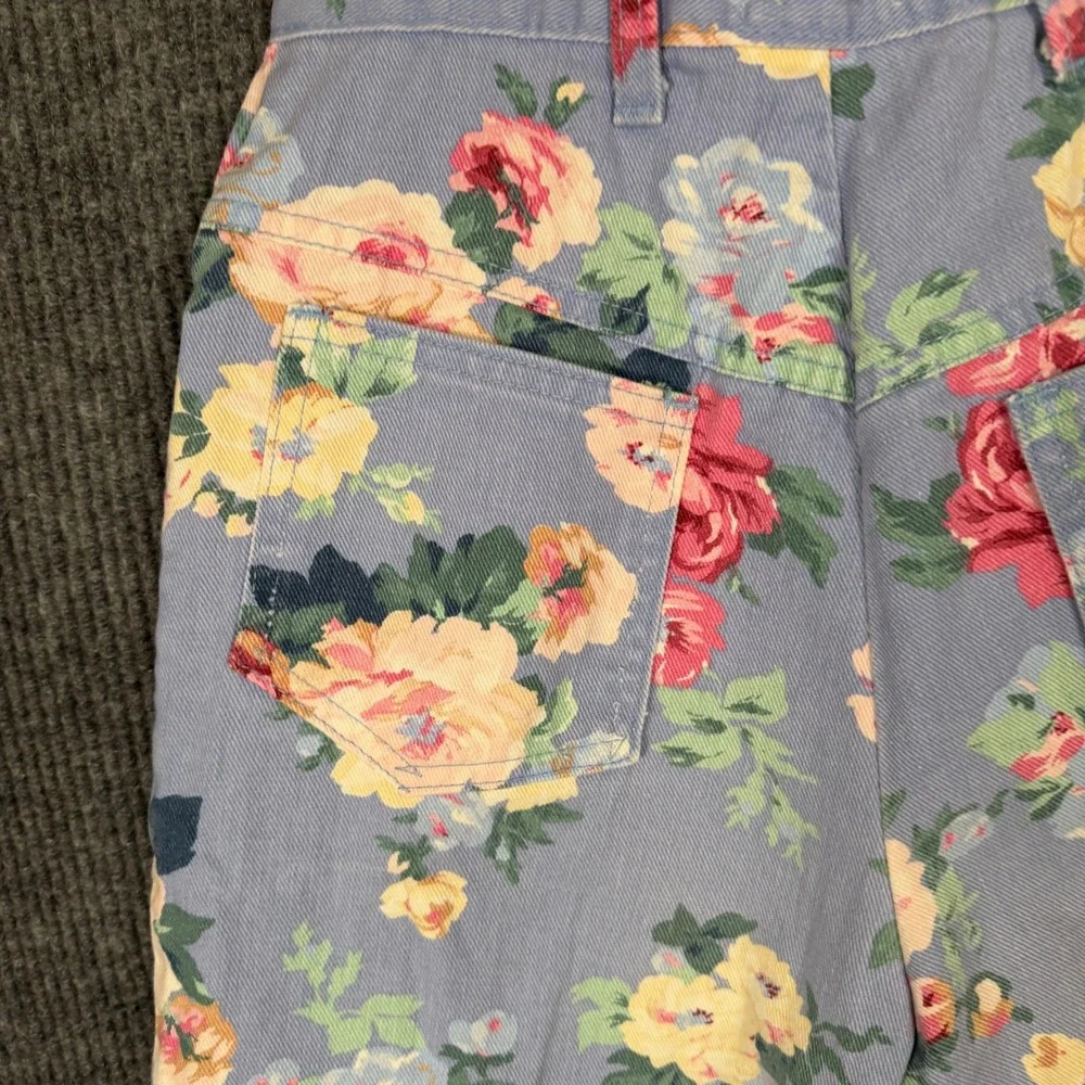 Vintage 90s Floral Mom Shorts 8 High Rise Cottagecore Jorts Pastel Grunge USA